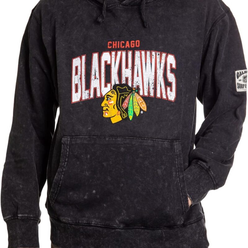 Calhoun NHL Surf & Skate Unisex Acid Wash Pullover Hoodie