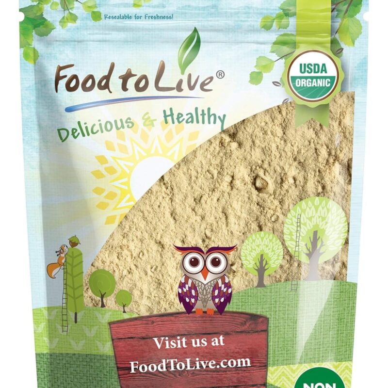 Food to Live - Organic Shiitake Mushroom Powder, 4 Pounds — Non-GMO, Kosher, Vegan Superfood, Vegan, Dried Shitake is Rich in Dietary Fiber and Copper