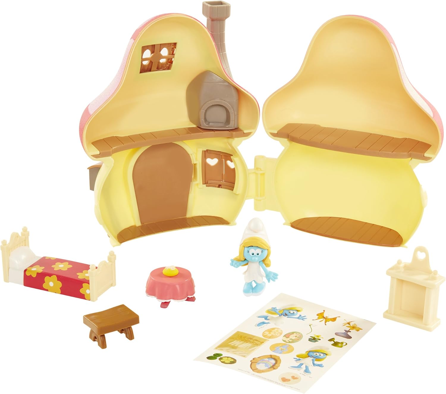 71LpLsYpa8L._AC_SL1500_.jpg Smurfs The Lost Village Movie Mushroom House Playset with Smurfette Figure - Image 5