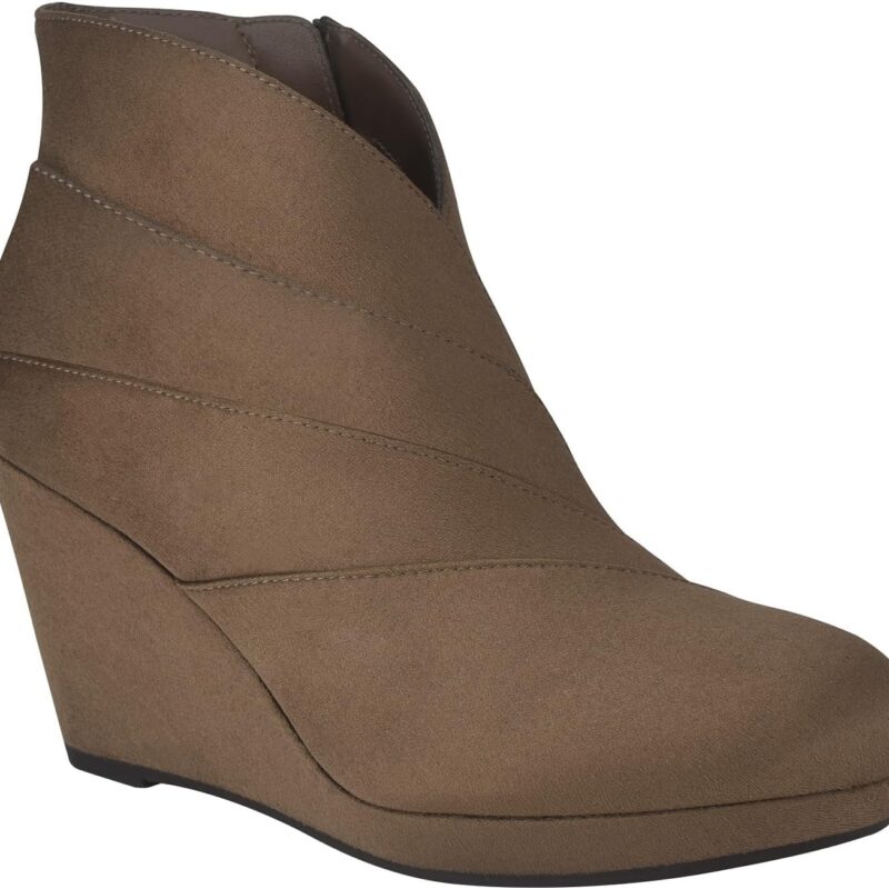 Impo Thorson Platform Wedge Ankle Boot with Memory Foam