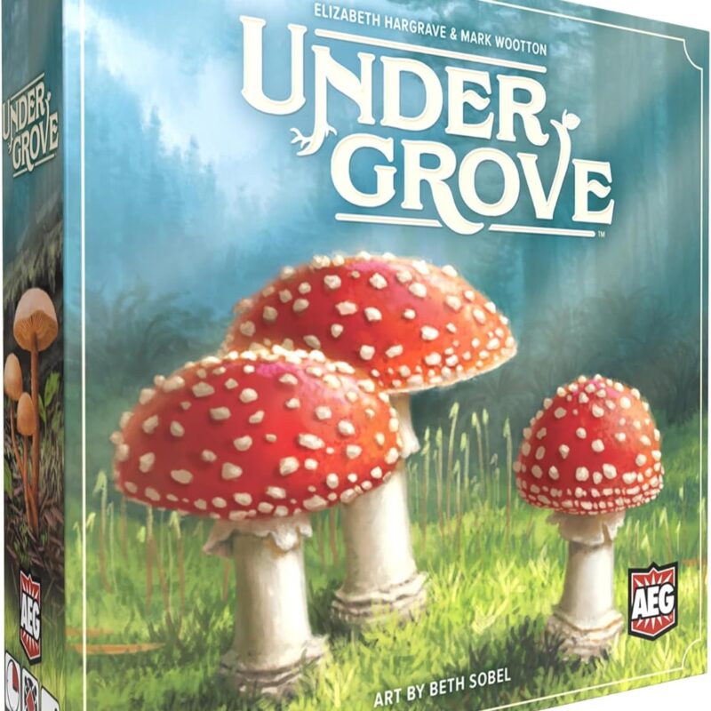 AEG Undergrove | Tile Placement and Pick-up and Deliver Board Game | Trade Nutrients with Fungi to Grow New Trees | 1-4 Players | Ages 10+