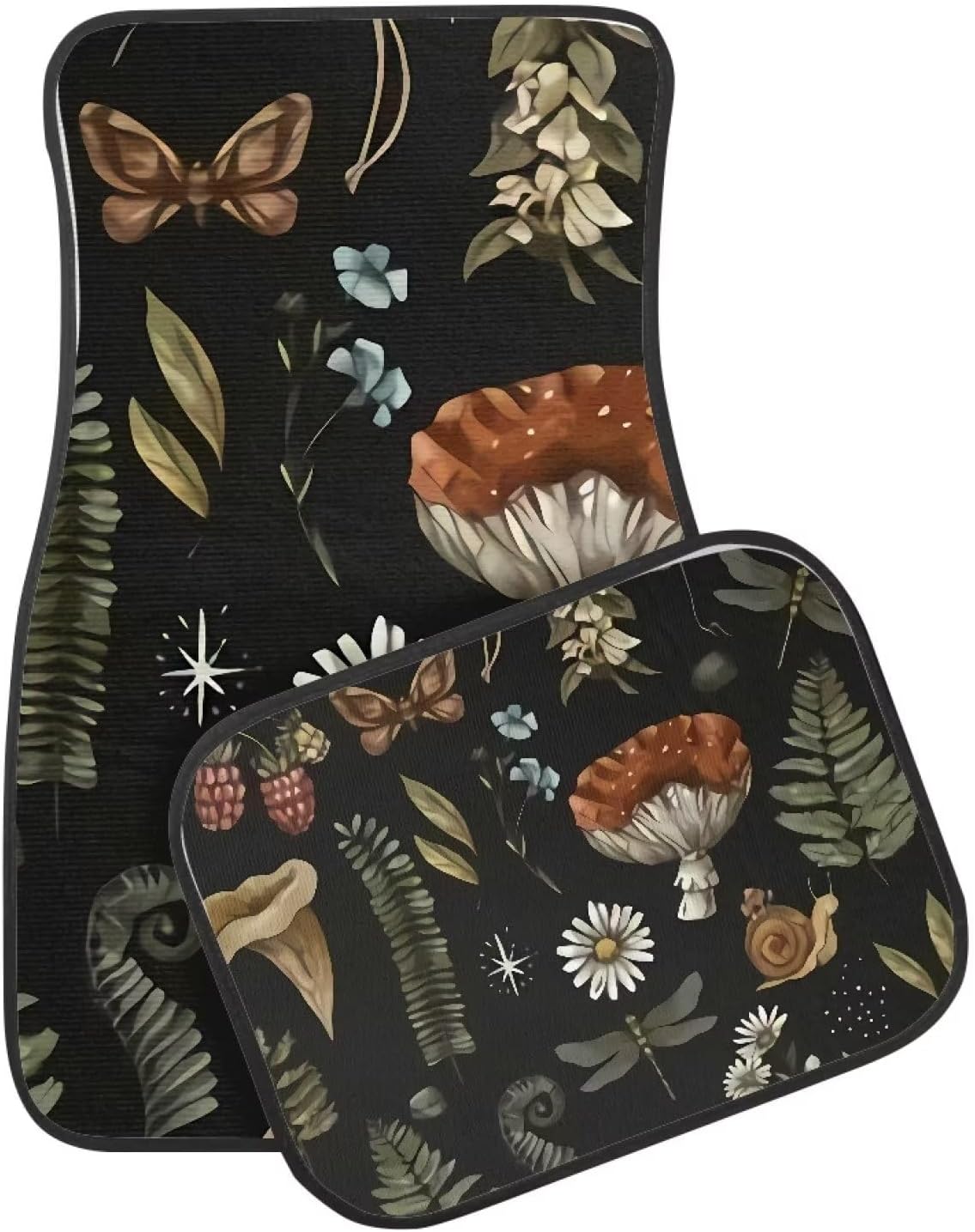 71YIDvZ1a7L._AC_SL1500_.jpg Mushroom Car Floor Mats 4 Pcs All-Weather Car Mats,Waterproof Fit Automotive Floor Carpet for Cars Trucks SUV,Universal Floor Liner Car Accessories - Image 5
