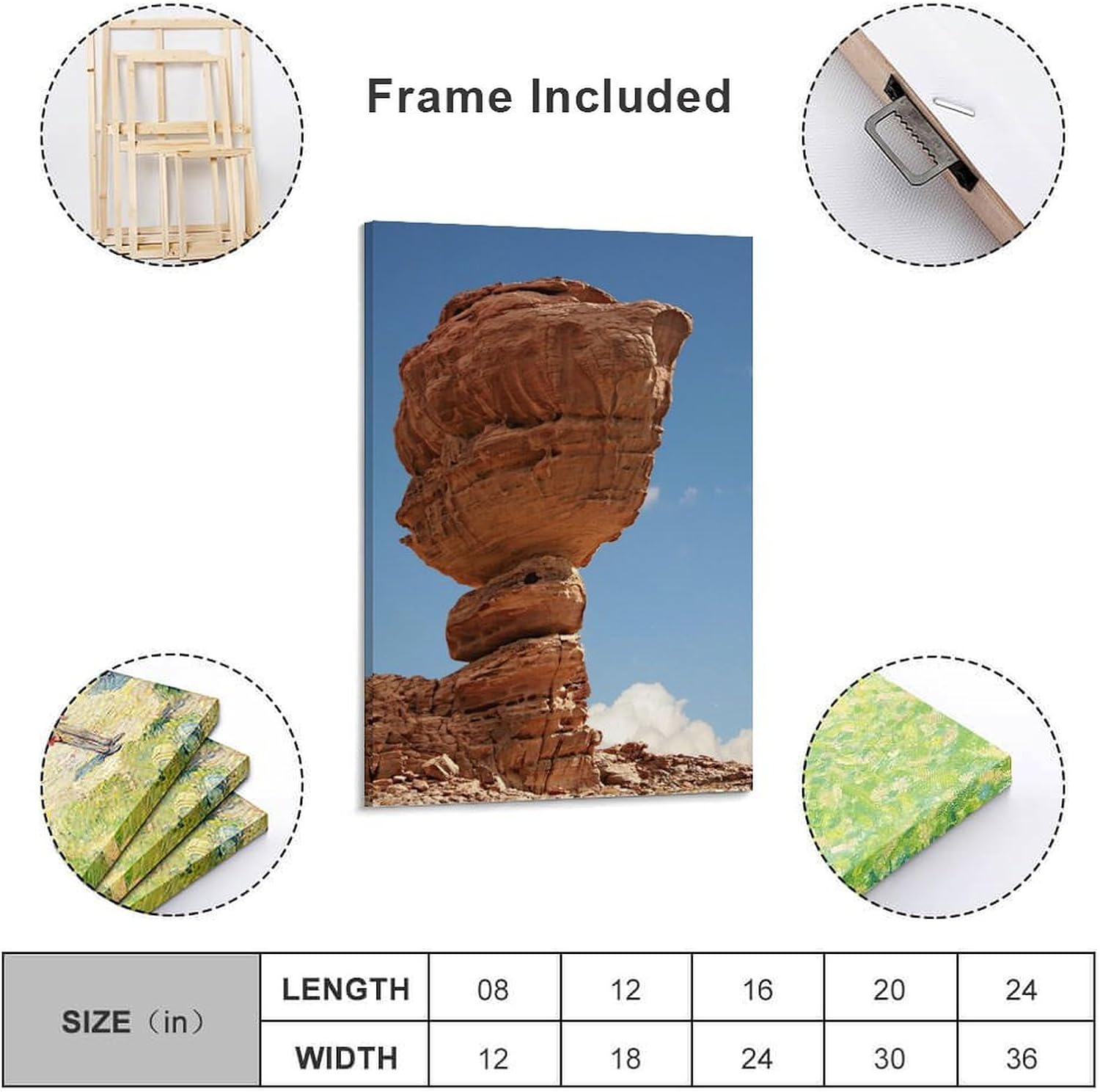 71aguc-8WaL._AC_SL1500_.jpg Wall Posters Mushroom Rock Pedestal Landscape Poster Prints Poster Decorative Painting Canvas Wall Art Living Room Posters Bedroom Painting 20x30inch(50x75cm) - Image 2