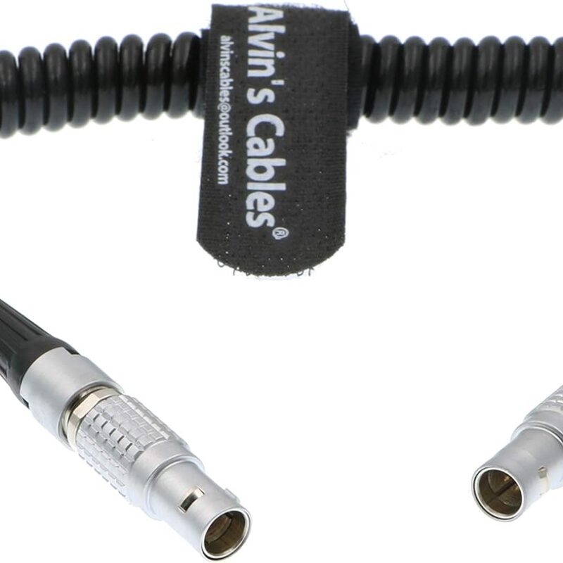Alvin's Cables 5 Pin Male to 5pin Timecode Coiled Cable for ARRI Alexa Sound Devices ZAXCOM DENECKE XL-LL