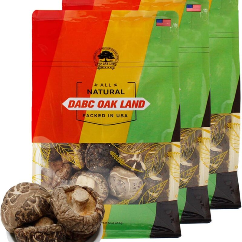 DOL Dried Small Flower Mushroom & Premium Grade Dried Shiitake Mushrooms 實惠大包裝 3lb.