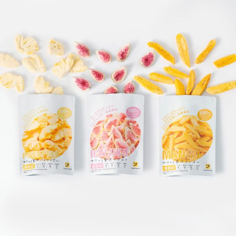 DozoFreesh Dried Fruit Fruit Freeze Dried Sweets Sugar-Free Additive-Free Snack Present Gift Gift Gift 12g * 6 bags 6-piece set (3 types of 6-piece set (mango*2, fig*2, pineapple*2))