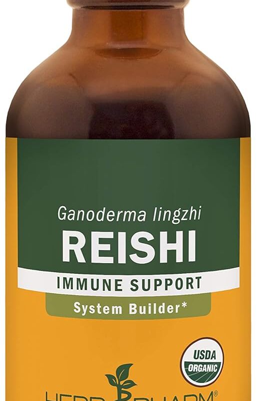 Herb Pharm Reishi Mushroom Liquid Extract Drops Immune System Builder, 4 Oz