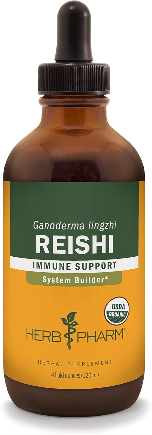 71mGCQYBPuL._AC_SL1500_.jpg Herb Pharm Reishi Mushroom Liquid Extract Drops Immune System Builder, 4 Oz