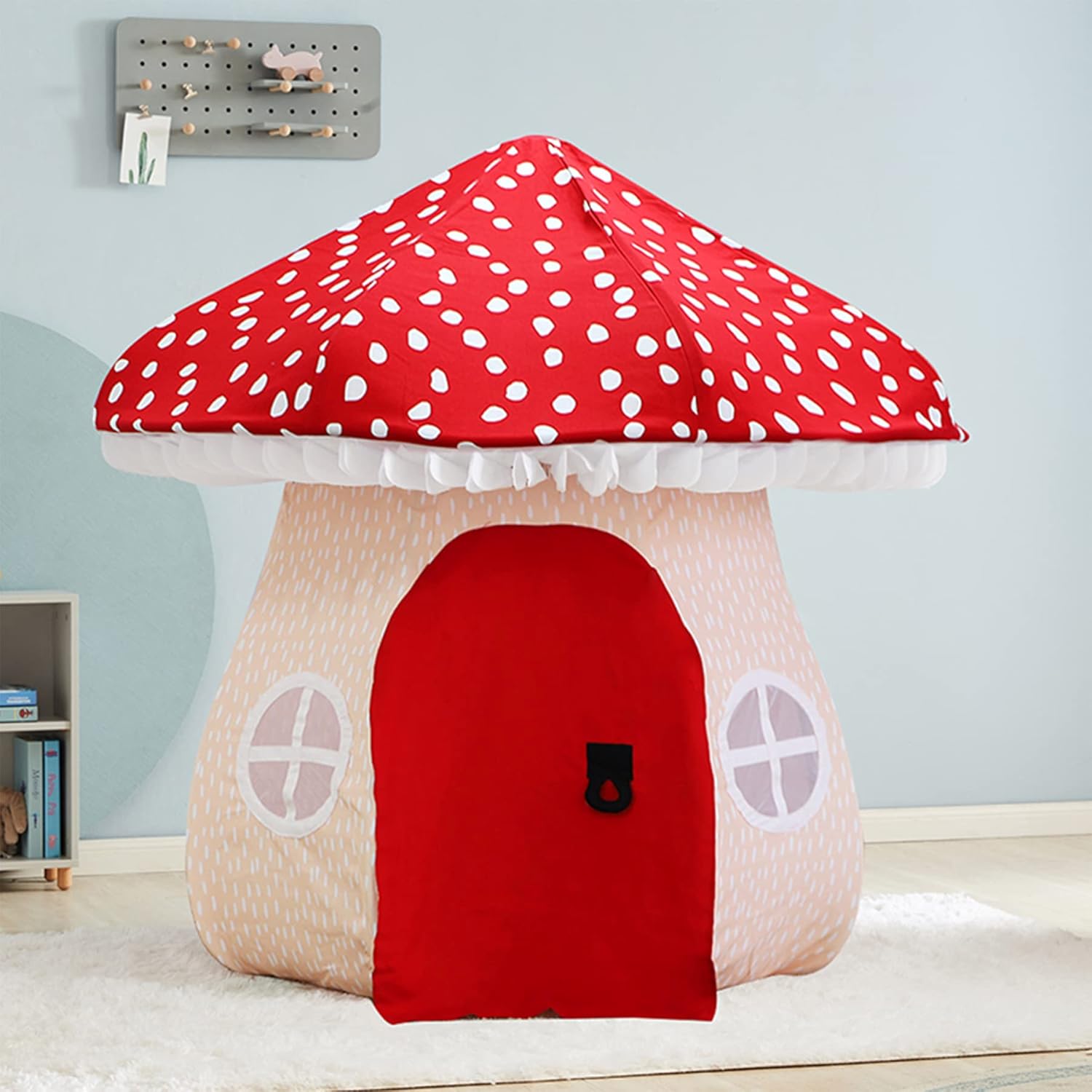 71wms6dvTKL._AC_SL1500_.jpg Asweets Mushroom Tent Kids Playhouse Tent – Boys and Girls Play Fort with Exquisite Design for Imaginative Indoor/Outdoor Play Tent - Image 7