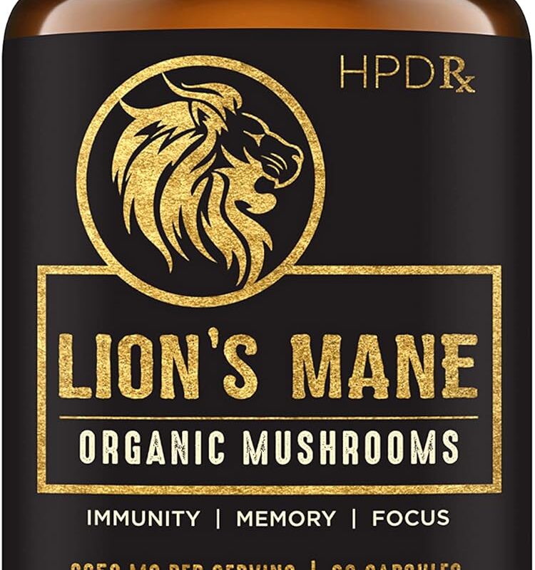 Lion’s Mane Mushroom Extract Capsules Natural Nootropic, Supports Memory & Focus, Immunity Booster - Potent Mushroom Supplement | 2250 mg, 90 Capsules, Pack of 1