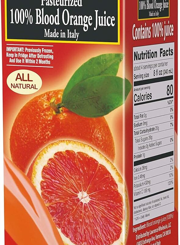 Mongibello 100% Fresh Squeezed Italian Juice (Blood Orange), Pack 3