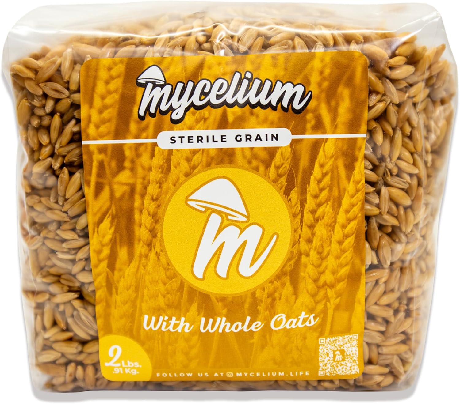 811QgRPD8FL._AC_SL1500_.jpg Mycelium's Dung-Loving Mushroom Monotub Bundle - 4LB CVG & 2LB Whole Oats Grain | Expertly Prepared for Peak Mycelium Growth | Nutrient-Dense for Home Growers | Sterile Bags for Beginners & Pros - Image 3