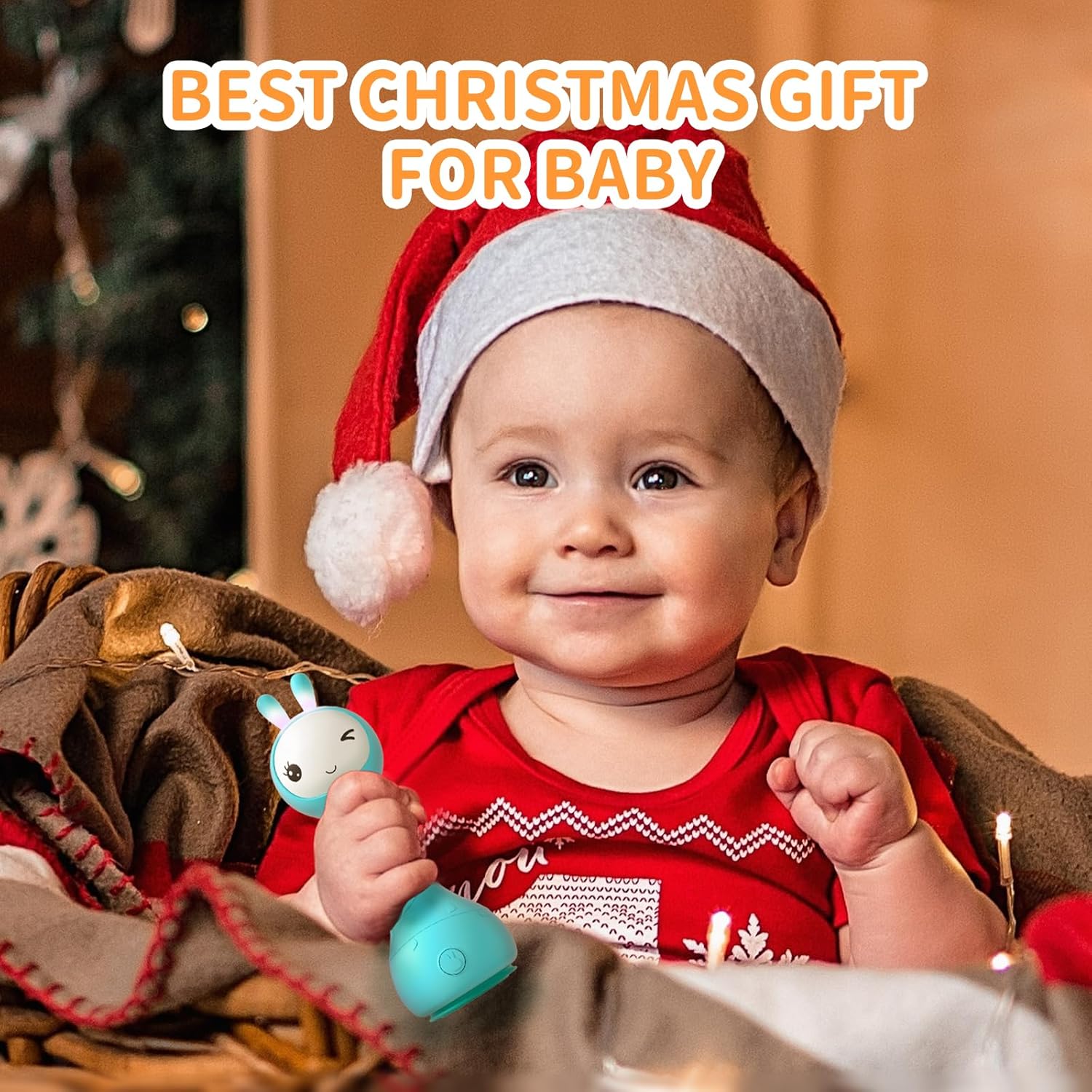 811suB0N76L._AC_SL1500_.jpg alilo Smarty Bunny Baby Rattle Musical Light Up Toys, Infants Newborns Baby Toys 0-3-6-12-18-24 Months,1 Year Old Boy Girl Easter Gifts, 4 Music Modes and Color Recognition Function with 9 Color Card - Image 9