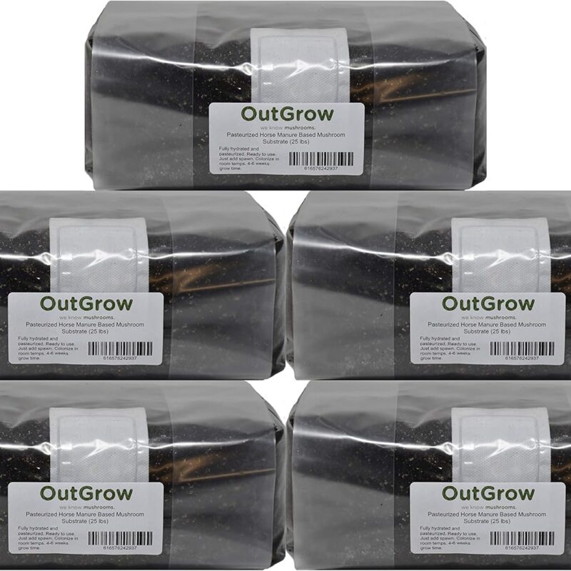 Pasteurized Manure Based Mushroom Substrate (25 lbs)