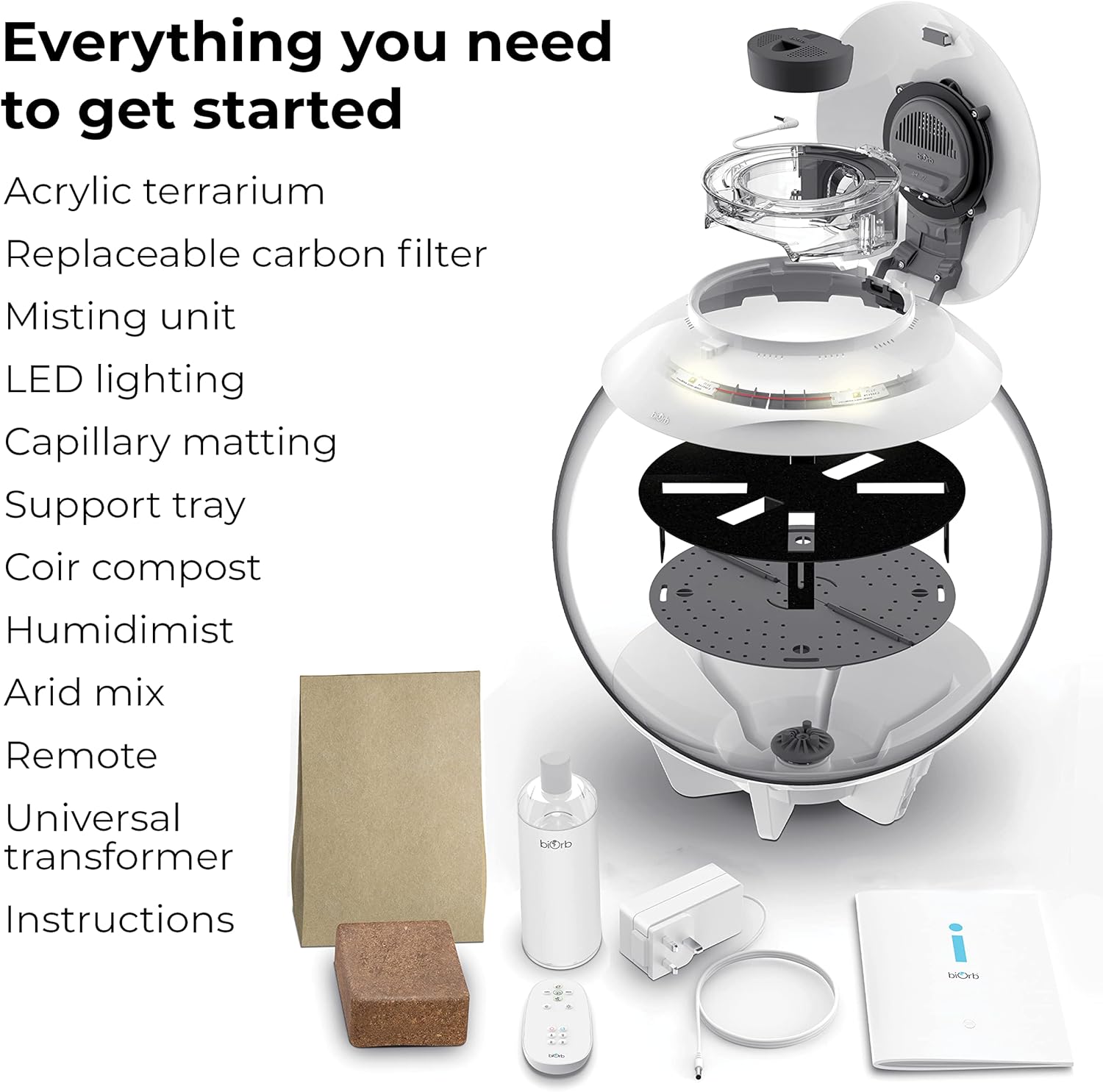 81C4N6eVZ7L._AC_SL1500_.jpg biOrb AIR 30, Fully Automated Terrarium for Arid, Temperate, or Tropical Plants, Gray - Image 3