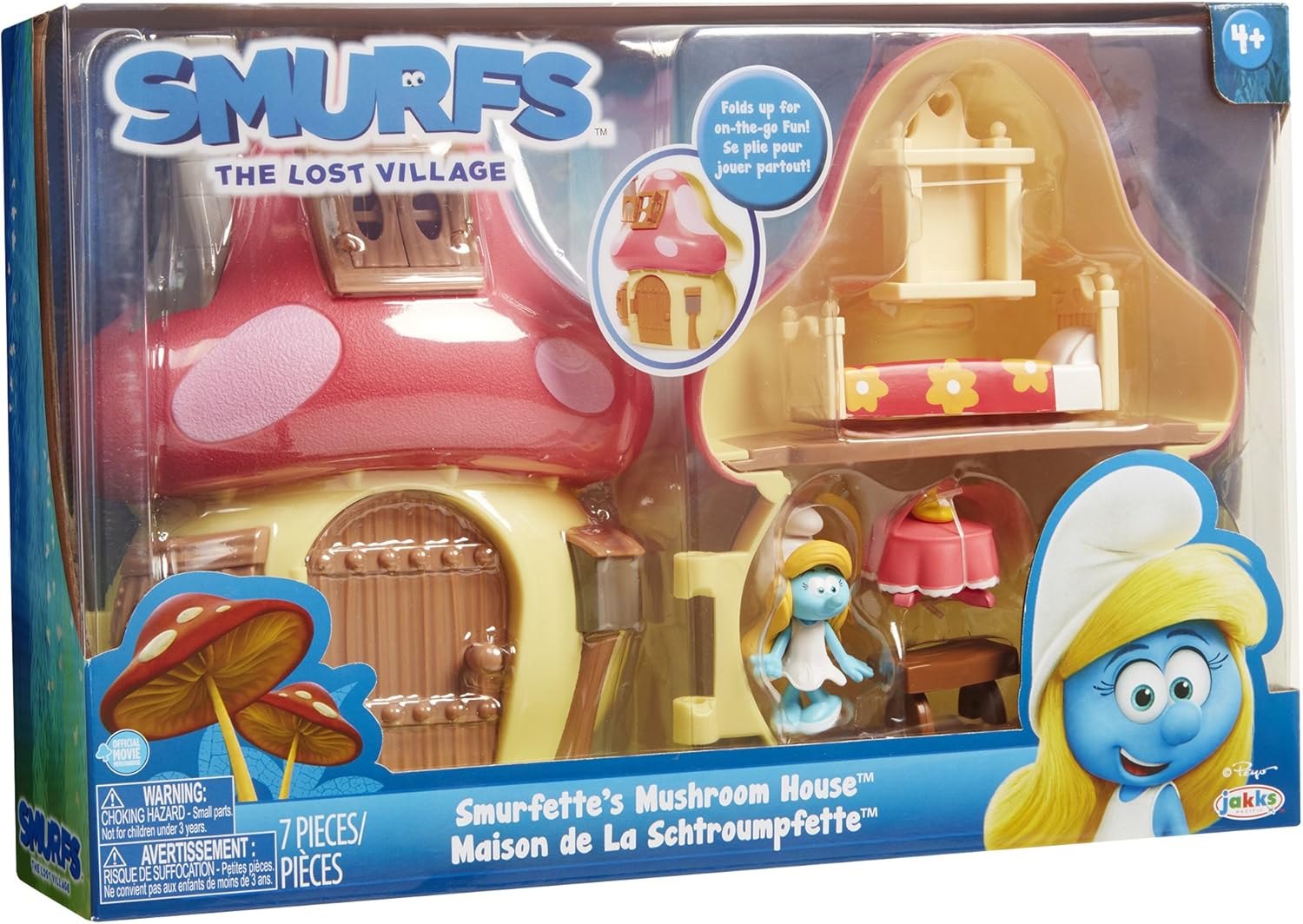 81EquS2nnFL._AC_SL1500_.jpg Smurfs The Lost Village Movie Mushroom House Playset with Smurfette Figure - Image 8