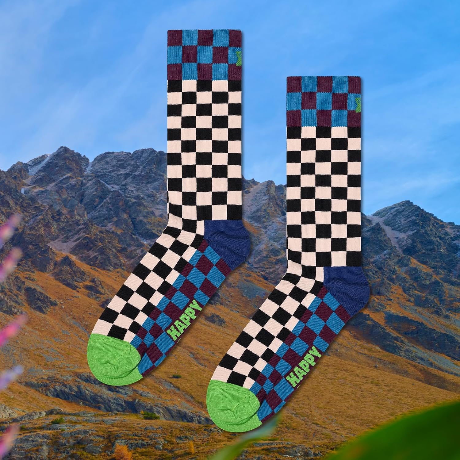 81FMLp89uWL._AC_SL1500_.jpg Happy Socks Fun Miscellaneous Designs, Socks for Men and Women, Multicolor with Gift Boxes - made with Sustainable Cotton - Image 6