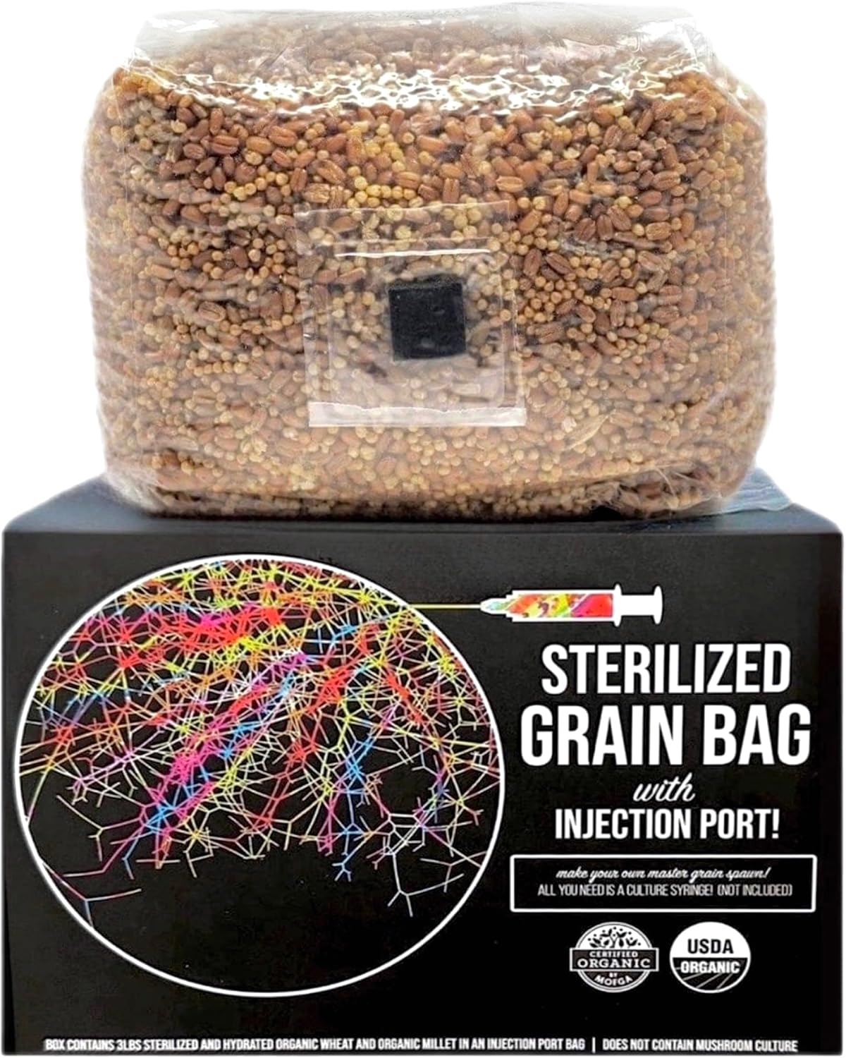 81MdEp9VYNL._AC_SL1500_.jpg North Spore + Max Yield Bins 'Boomr Bag' Monotub Kit | Complete Dung-Loving Mushroom Grow Kit | Includes Monotub, Sterile Substrates, Coco Coir & Filters - Just Add Spores - Image 3