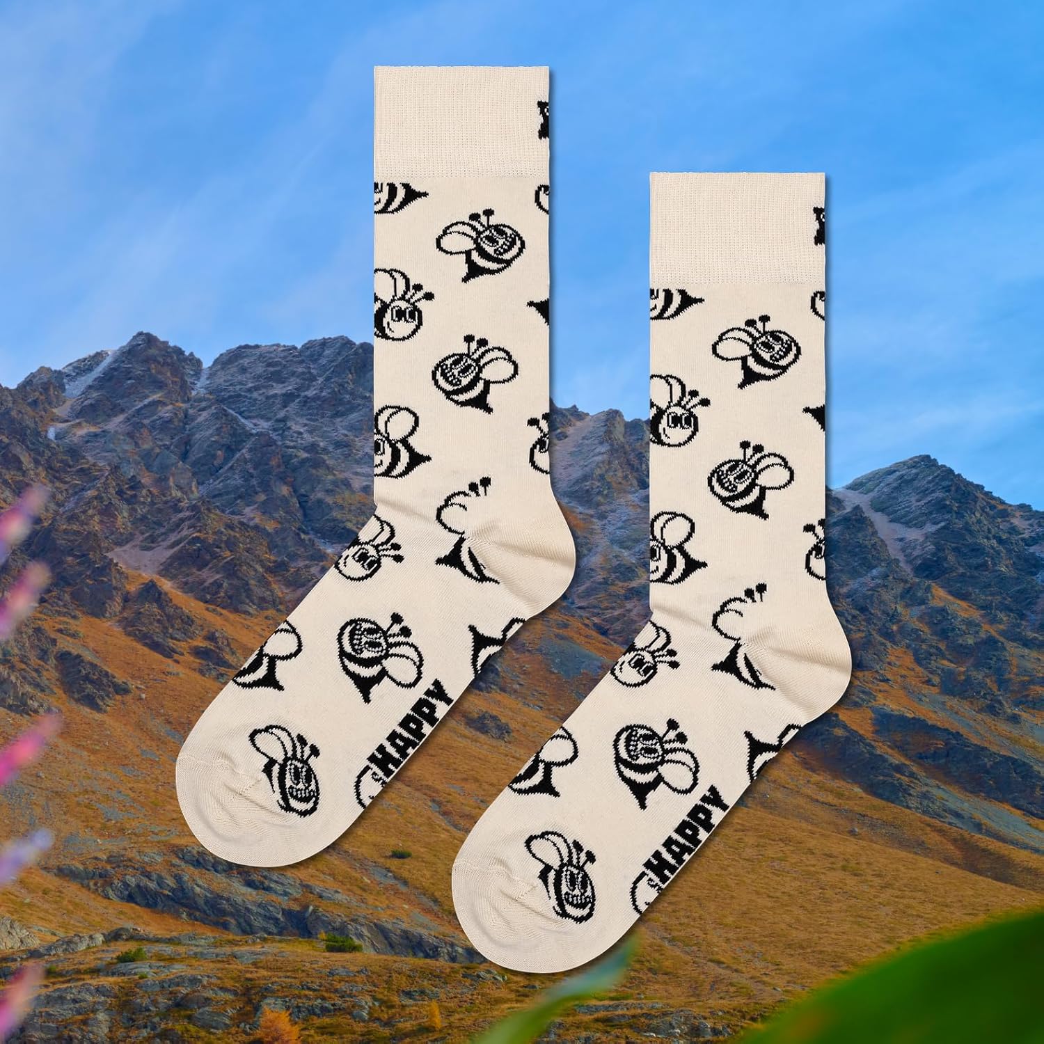 81NEDSWSXOL._AC_SL1500_.jpg Happy Socks Fun Miscellaneous Designs, Socks for Men and Women, Multicolor with Gift Boxes - made with Sustainable Cotton - Image 8
