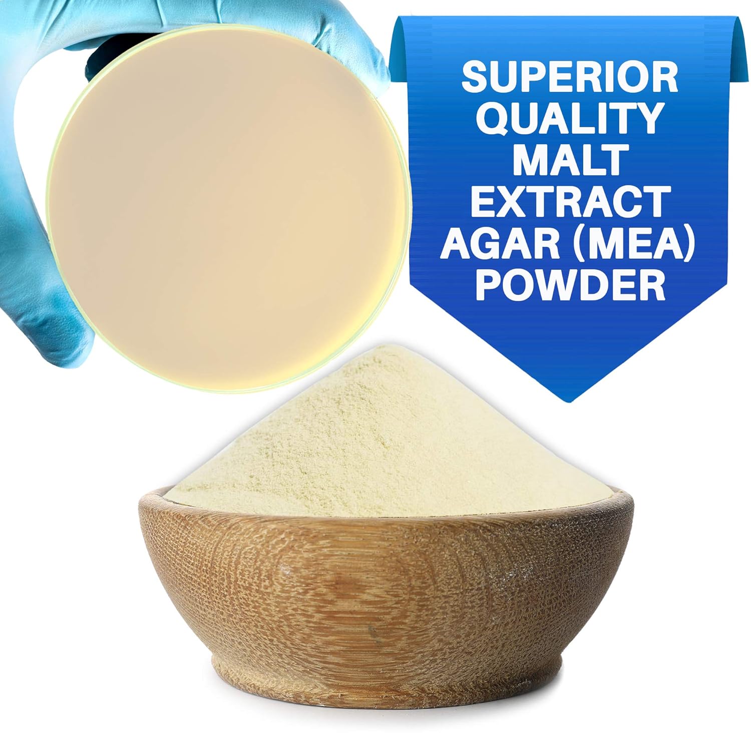 81OYOQKC9LL._SL1500_.jpg Malt Extract Agar Powder 500 Grams - Evviva Sciences - Make Over 500 Agar Petri Dishes - Premium Performance - Excellent for Mold & Fungus - Great for Mushrooms & Science Projects - Image 3