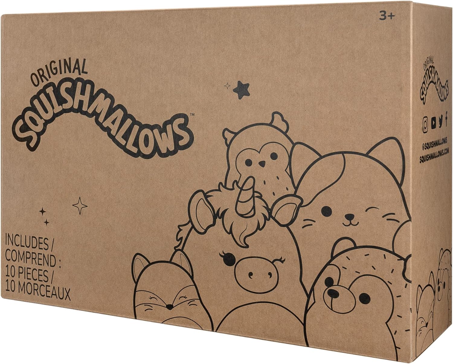 81S1cUtOhdL._AC_SL1500_.jpg Squishmallows 5-Inch 10-Pack Plush - Diane Bigfoot, Giles Grasshopper, Maritza Cactus, Nico Axolotl, Rachel Mushroom, and More - Ultrasoft Official Kelly Toy Plush - Amazon Exclusive - Image 2