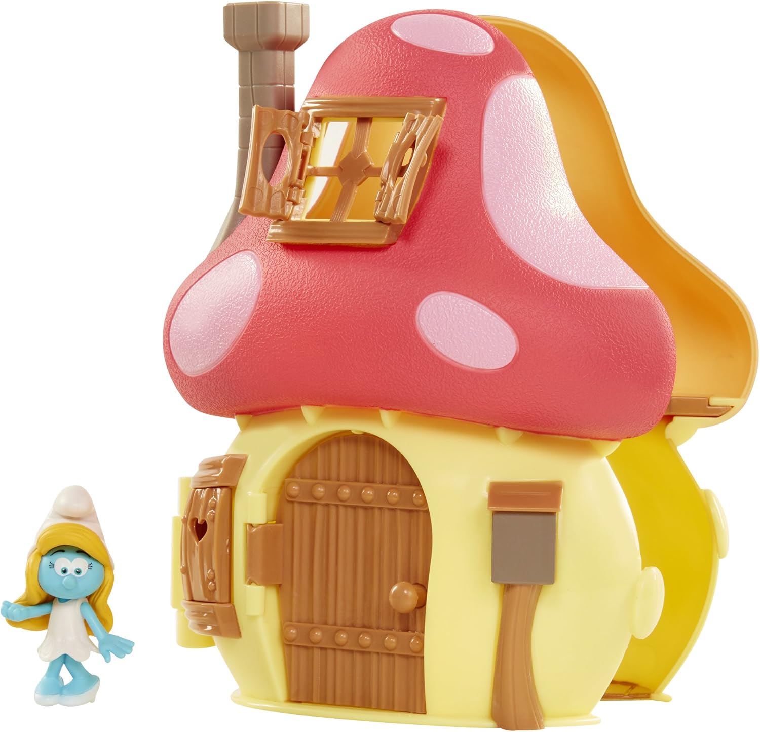 81fjEJ3isL._AC_SL1500_.jpg Smurfs The Lost Village Movie Mushroom House Playset with Smurfette Figure