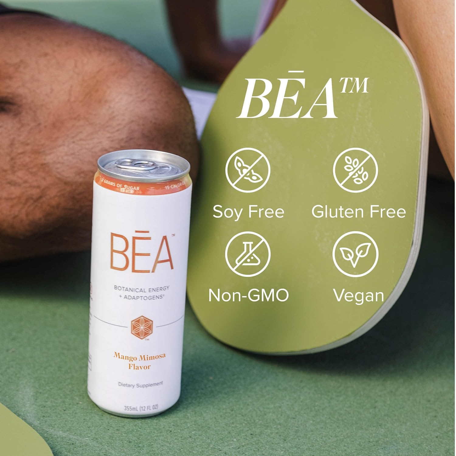 81gXasawExL._SL1500_.jpg Isagenix BĒA™ Sparkling Energy Drink – Botanical Energy + Adaptogens – Mango Mimosa (12 Servings) - Image 4