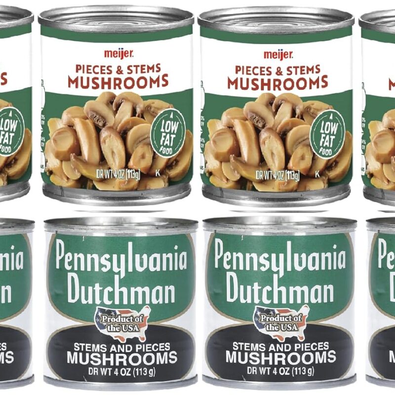 Pack Of 8 Cans Mushroom Stems & Pieces, 4 oz.