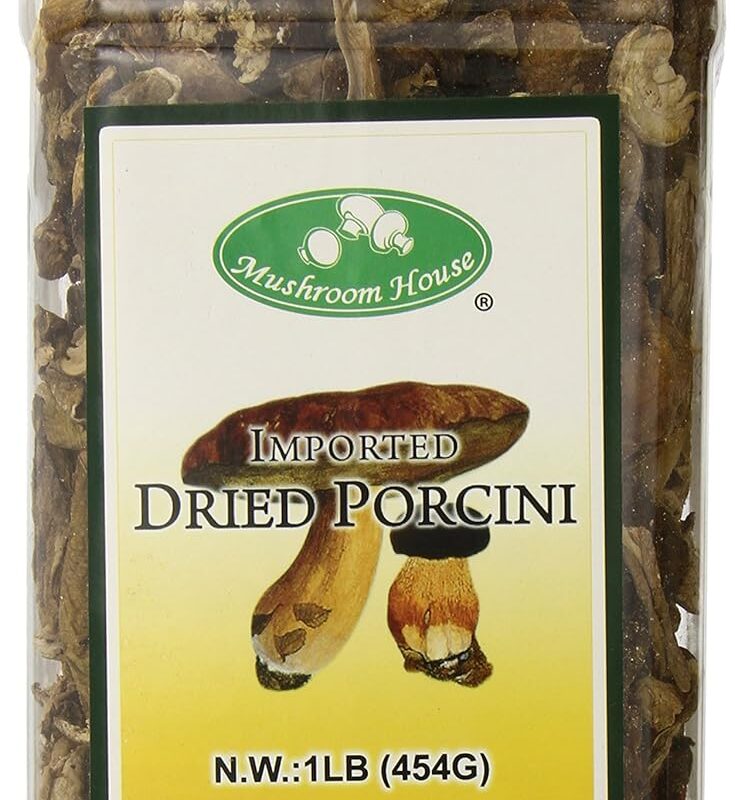 Mushroom House Dried Porcini Mushrooms Grade AA Extra, 1 Pound