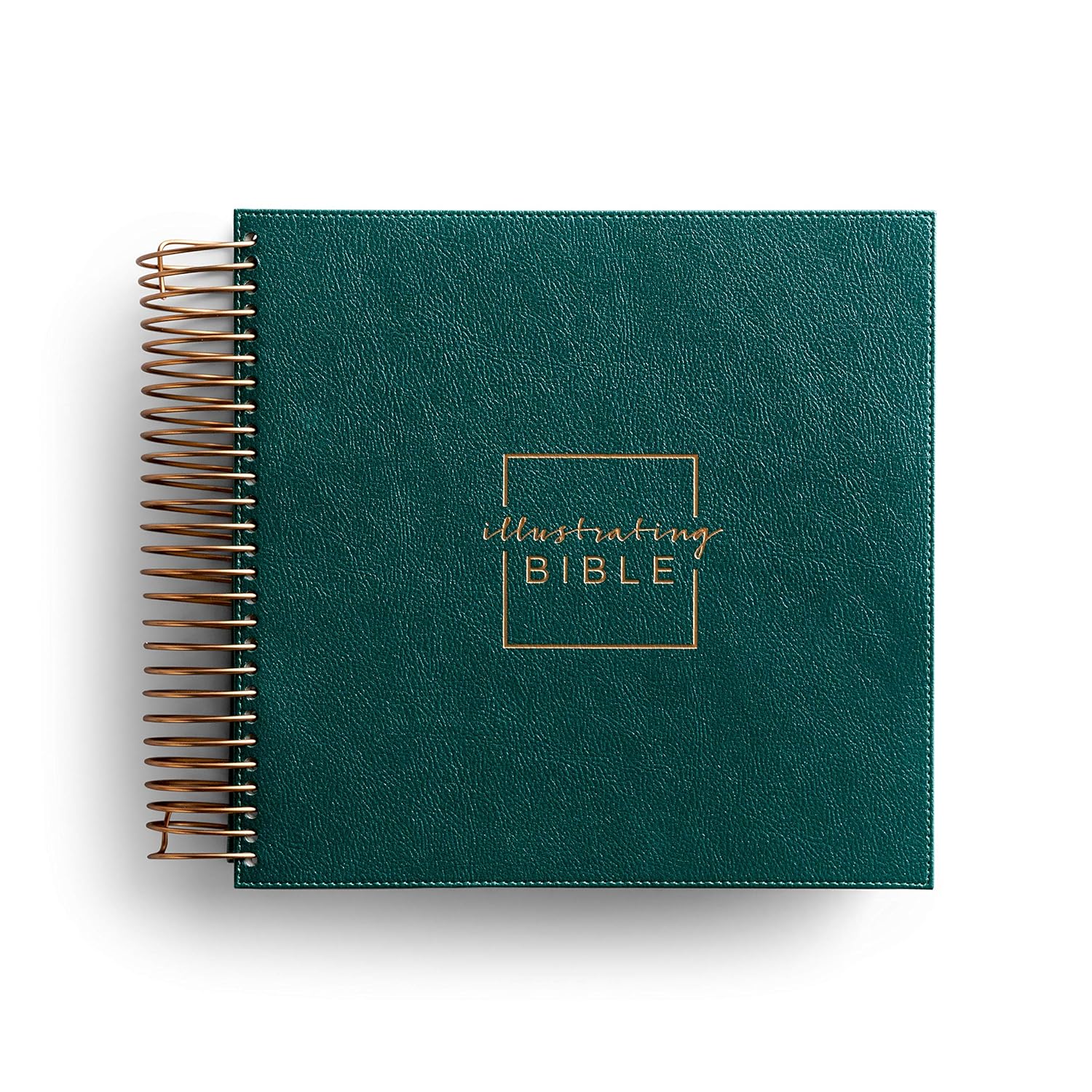 91JOJft1DFL._SL1500_.jpg Illustrating Bible CSB - Spiral Bound Bible Journal, Green