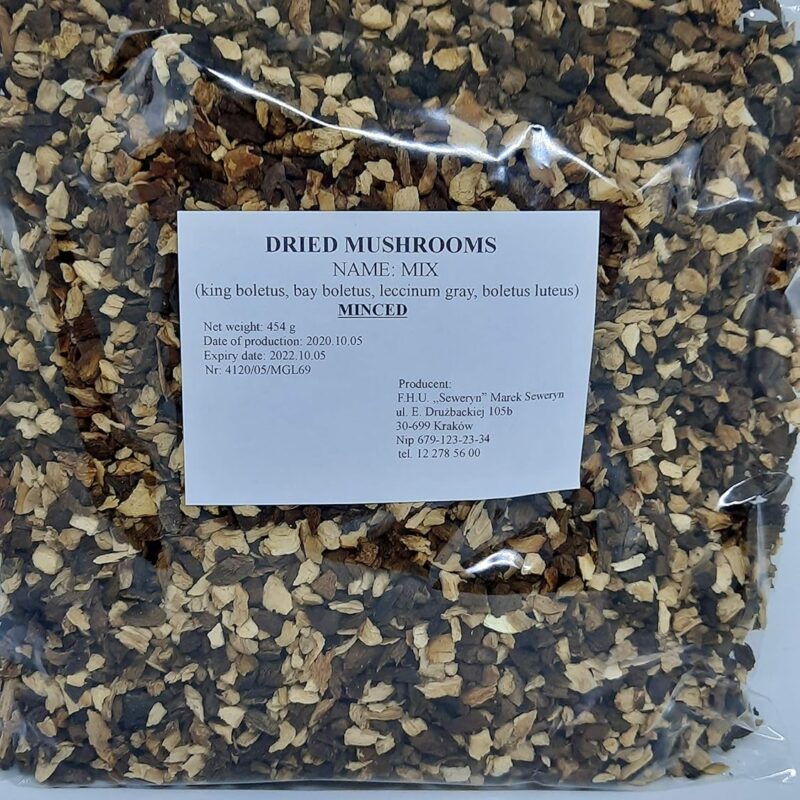 Seweryn Dried Mushrooms Wild Forest Mix Minced 1 LB from Poland