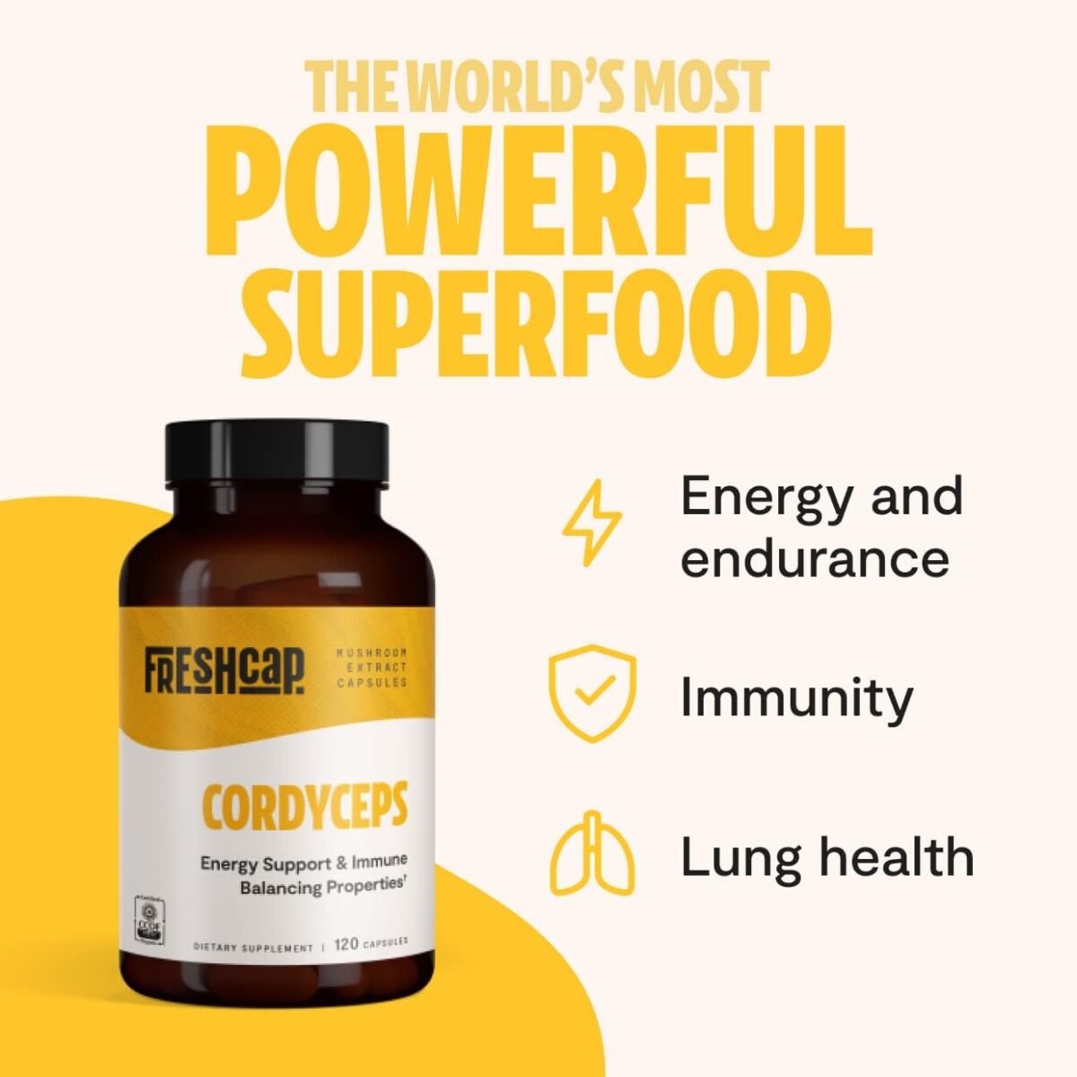 FreshCap Energy Bundle (Cordyceps Capsules and Ultimate Mushroom ...