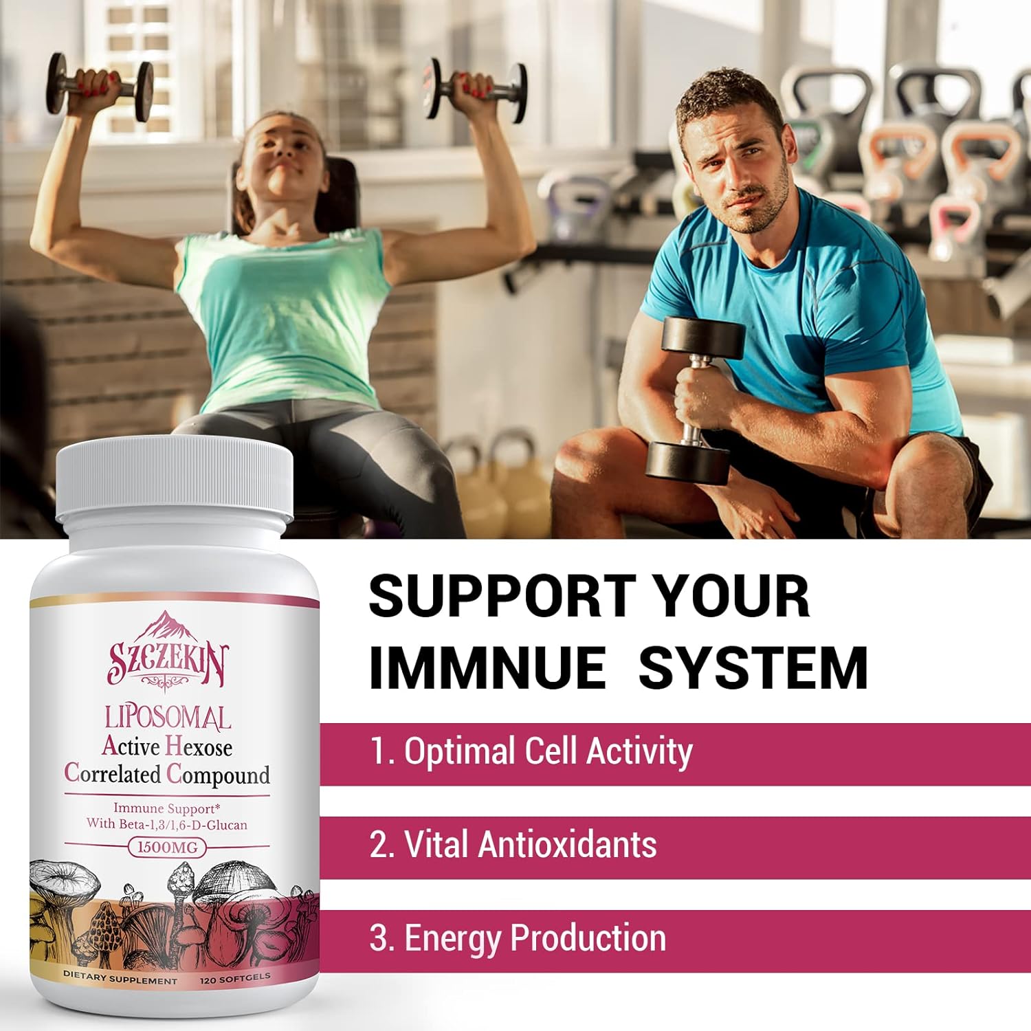 1743412412_71CQ0B9psQL._AC_SL1500_.jpg 1500mg Liposomal Active Hexose Correlated Supplement,480 Soft Gels Beta-Glucans with Natural Mushroom Extract, Immune System, Liver Function, Maintain T-Cell & Killer Cell Activity - Image 5