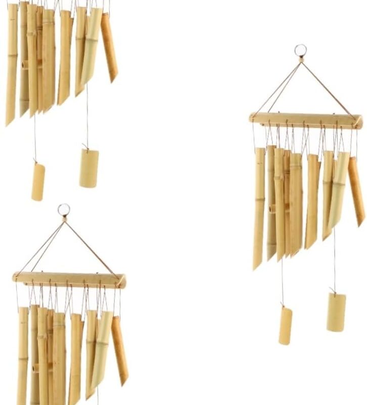 HANABASS 3 Pcs Wind Chimes Door Kit Wind Chine Rope Solar Mushroom Lights Wind Chime Clapper Replacement Bell Gazebo Tube Solar Wind Chimes Powered Retro Wind Chimes Balls of The Lid