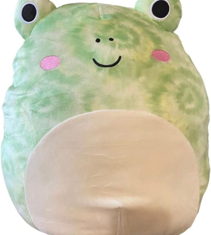 Squishmallows Official Kellytoy 16 Inch Soft Plush Squishy Toy Animals (Wendy Tie Dye Frog (5 Year Anniversary))