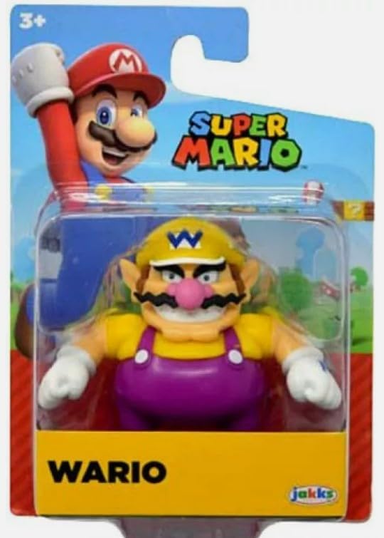 Super Mario Mini Action Figure 2.5 Inch Wario Collectible Toy