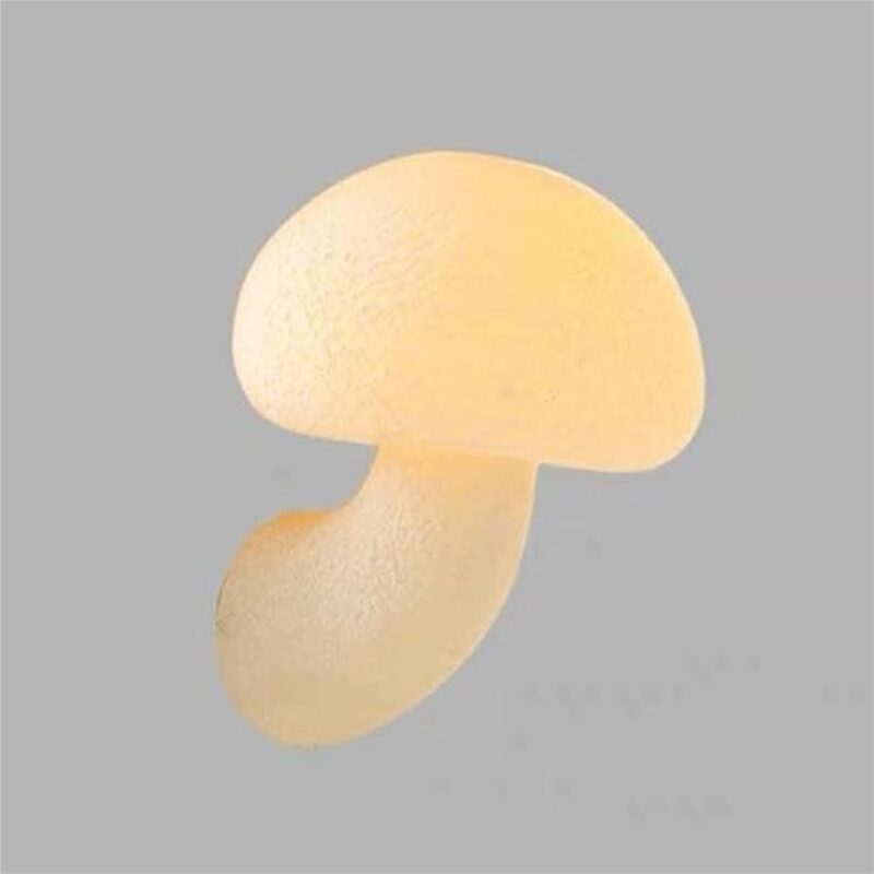 51qbI6UP7DL._AC_SL1500_.jpg White Resin Wall Lamp, 3000K LED Night Light, Creative Mushroom Design Wall Sconce, Nordic Style Wall Light for Stairs, Hallway, Bedroom, Restaurant, Coffee Shop, Children's Room