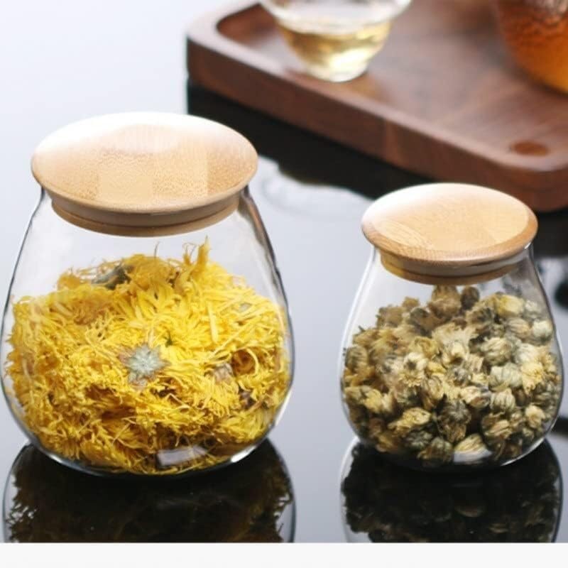 51vrkFRhNpL._AC_.jpg Mushroom Shape Storage Jar Food Coffee Bean Seasoning Sealed Bottle with Lid Interesting Storage Tool Jar (Clear 400ml) - Image 3