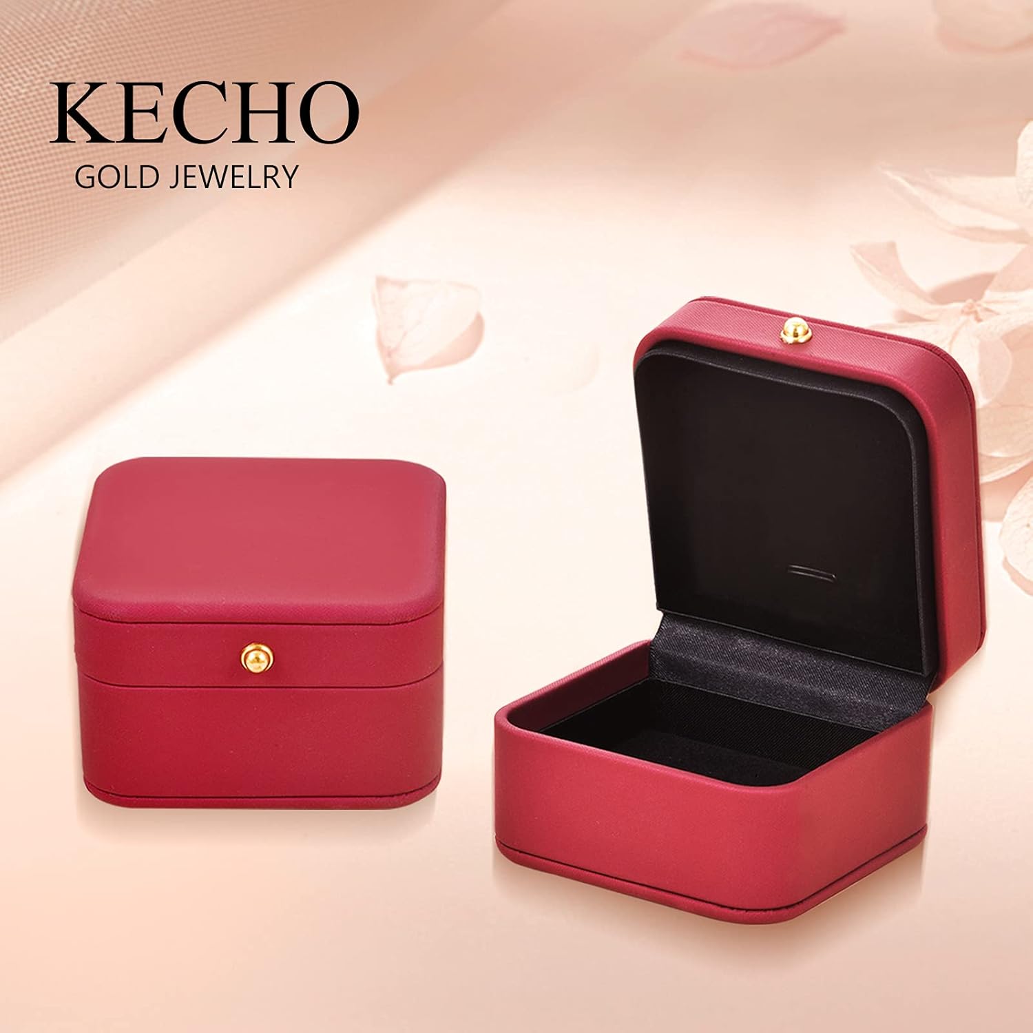 619UFHp7uL._AC_SL1500_.jpg KECHO 14K Solid Gold Lotus Rings for Women Flower Mushroom Rose Ring Yoga Jewelry Birthday Mothers Day Gifts for Mom Men - Image 7