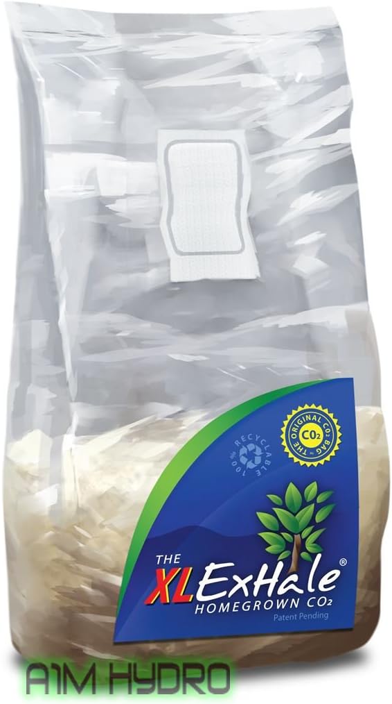 61A0BWHD29L._AC_SL1117_.jpg Exhale Homegrown CO2 XL - CO2 Bag for Indoor Grow Rooms & Tents - CO2 for Grow Tents - Foliage Mushroom Bag - 11 lbs.