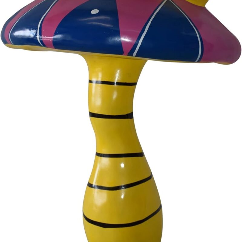 Happy Giant Mushroom Made of Resin for Outdoors Indoors Size: 43" x 43" x 68"H