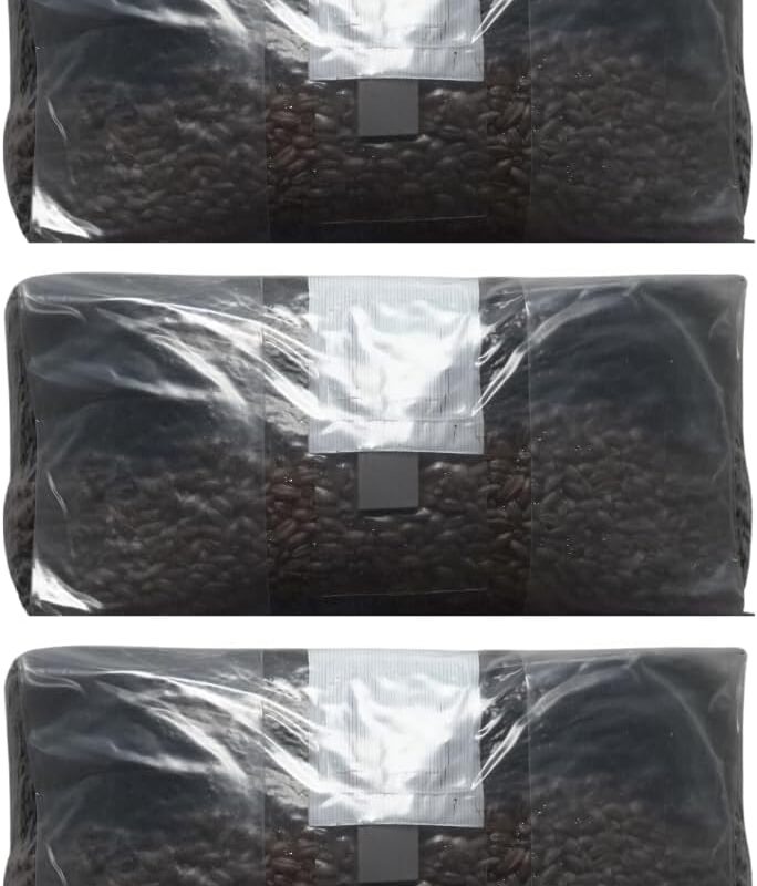 6 Pound Mushroom Grow Bag - All in One Grow Kit in A Bag - Sterilized Grain Spawn and Bulk Substrate - Injector Port - (Pack of 3)