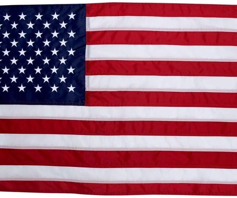 2x3 Nylon American Flag | Certified Made in USA, Outdoor Heavy-Duty | Fine Line Flag