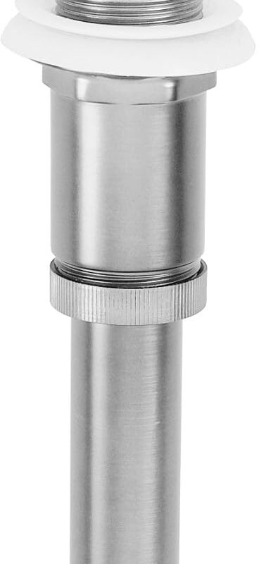 Westbrass D410A-26 Euro Mushroom Lavatory Drain with Overflow Holes - Exposed, Polished Chrome