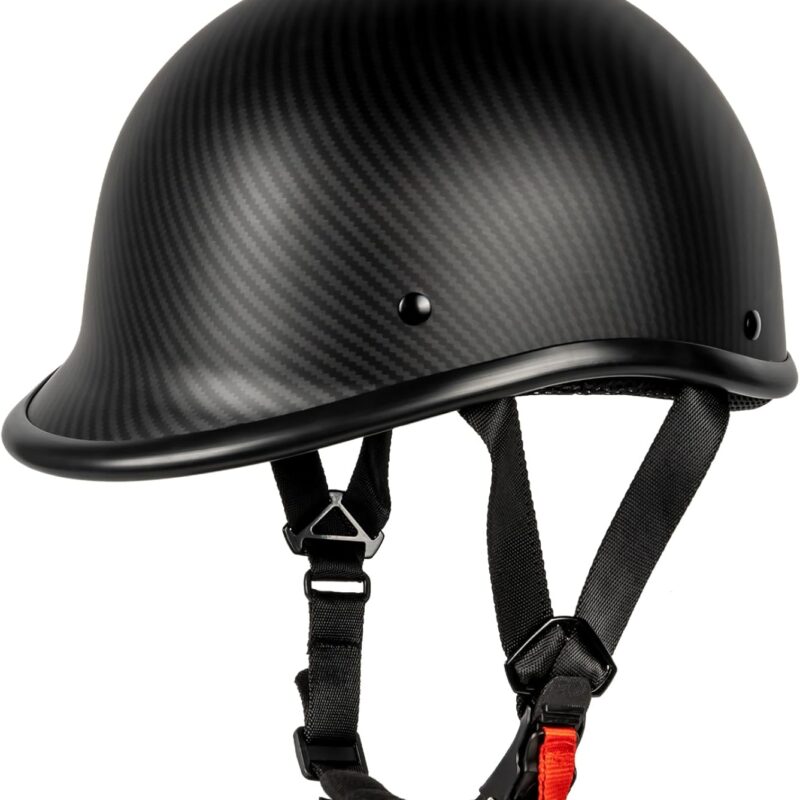 Half Helmet Polo Cap Half Shell Open Face Motorcycle Helmet - DOT Approved