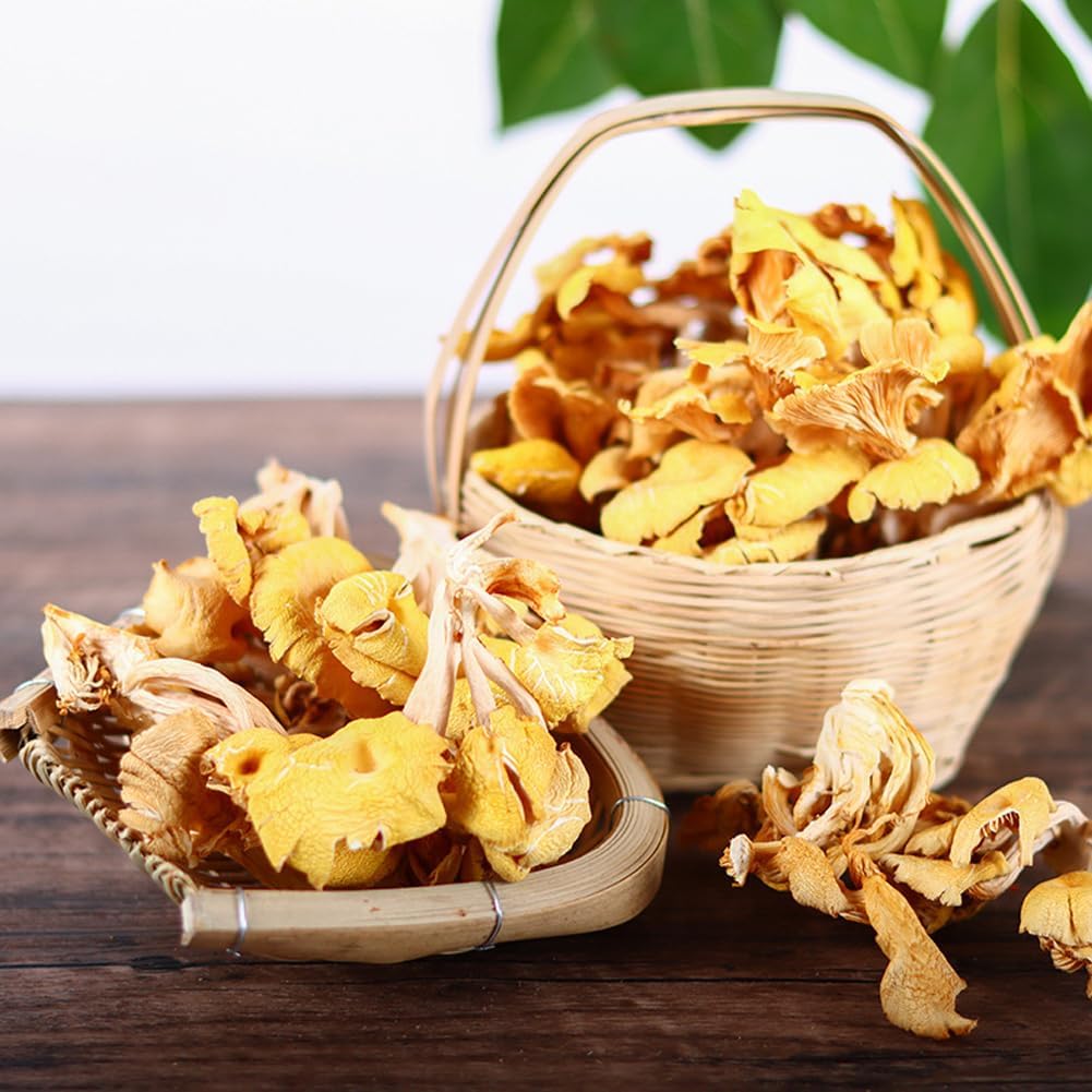 61ON2Eyt4RL._AC_SL1001_.jpg Chanterelle Mushrooms Dried (500g(1.10pounds)) - Image 3