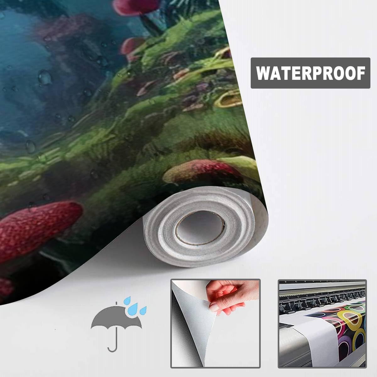 61X1tSEPVOL._AC_SL1200_.jpg 3D Modern Canvas Wallpaper Mural surreal mushroom landscape fantasy wonderland landscape mushrooms Peel and Stick Removable Self Adhesive Wall Stickers for Living Room Kids Bedroom Home Decor - Image 6