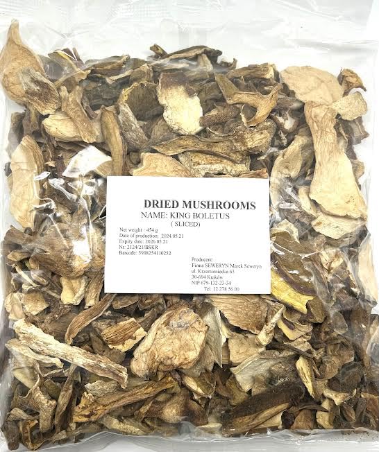 Seweryn King Boletus Porcini Dried Sliced Mushrooms 1lb Product of Poland