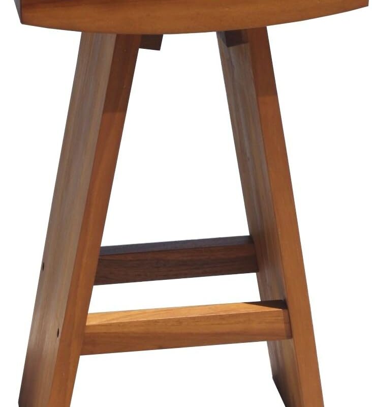 AquaTeak The Original 30" Tall Asia Teak Bar Stool