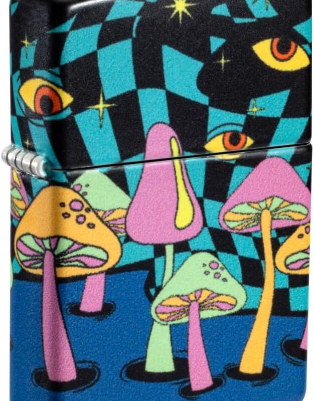 Zippo Mushroom Party Design Glow in The Dark Pocket Lighter